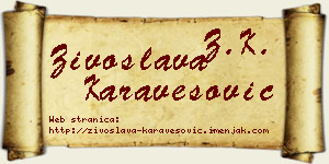 Živoslava Karavesović vizit kartica